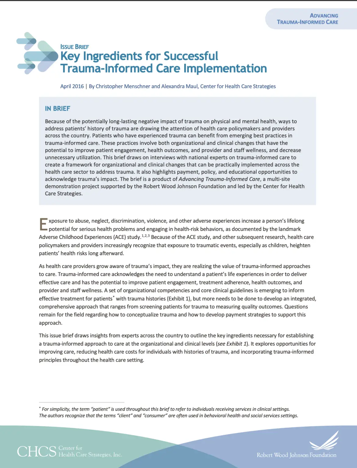 image of trauma informed office file